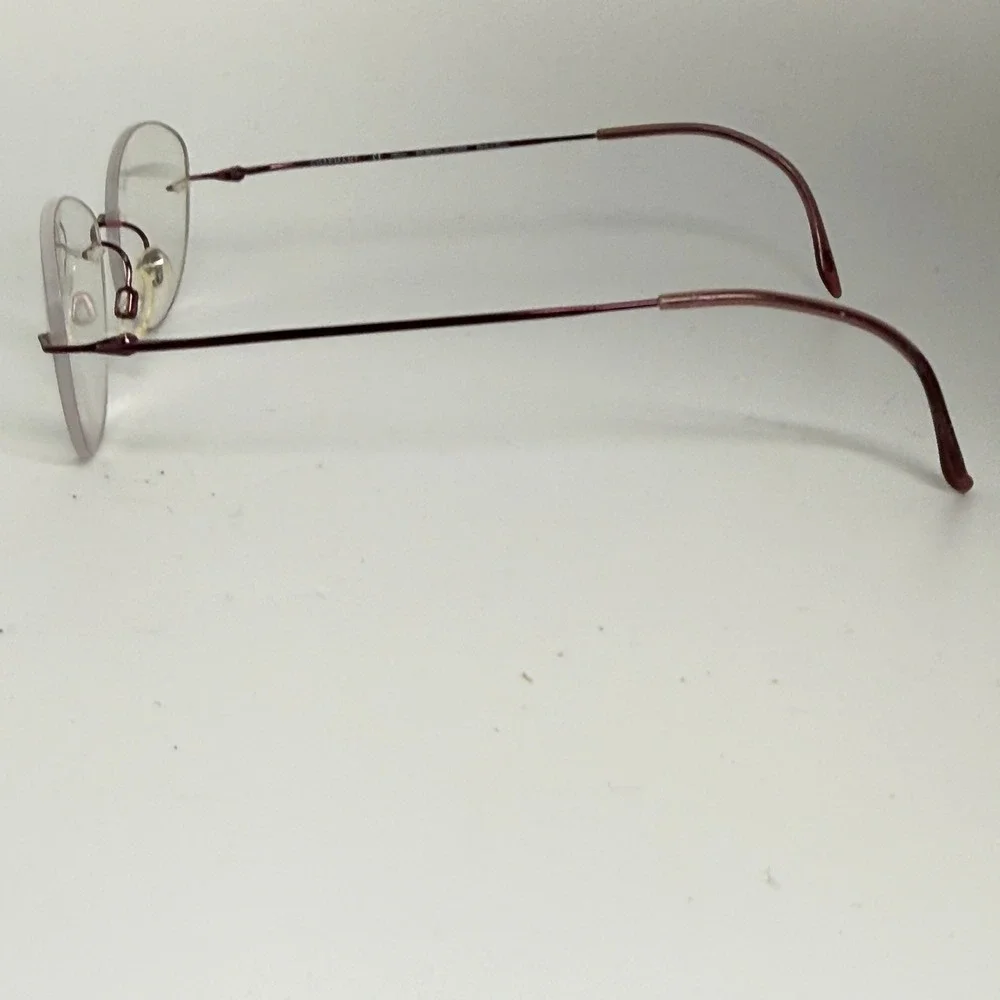 Charmant CH8600E WI Rimless Beta Titanium Eyeglasses Frames‎ 99-19-140 Burgundy